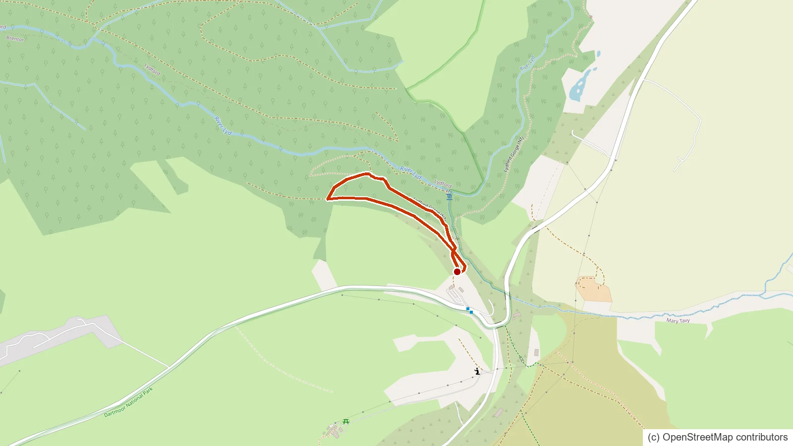 Lydford Gorge Railway Path, Lydford Gorge