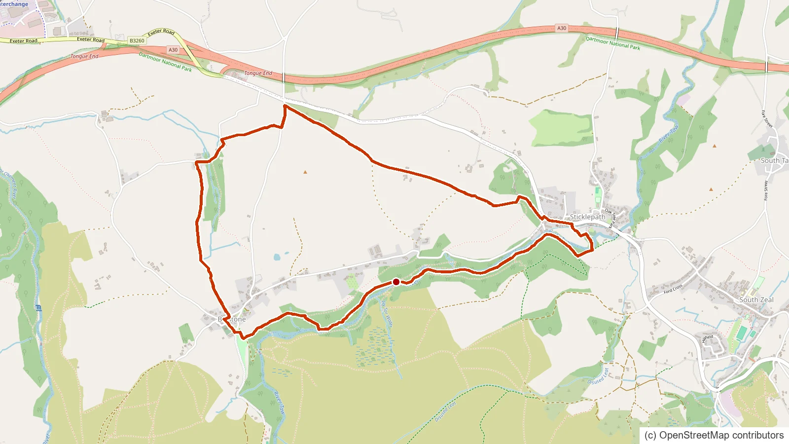 Sticklepath to Belstone Circular